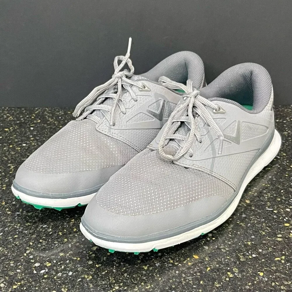 Callaway Oceanside Gray Studded Golf Shoes. Size 10D.